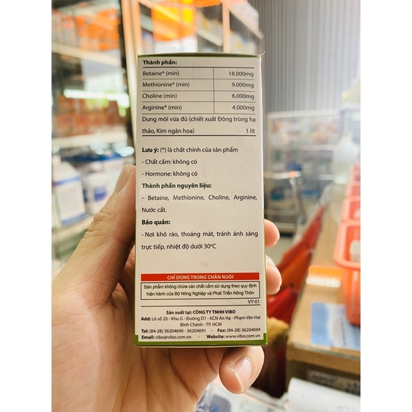 Giải độc gan, thận, chống sưng gan, thận, thanh nhiệt mát gan, lợi mật VB - LIVO PLUS cho chó, mèo, heo, gà, vịt, dê,cá