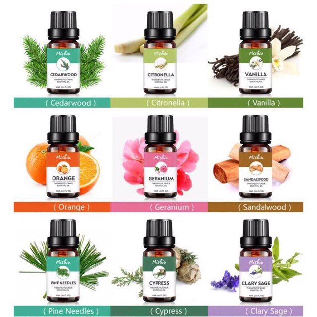 Tinh dầu 10ML thiên nhiên nguyên chất | Tự chọn 10 mùi