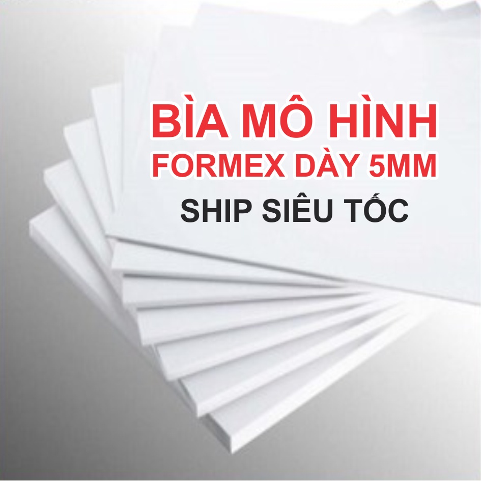 Bìa mô hình formex dày 4.5mm làm handmade