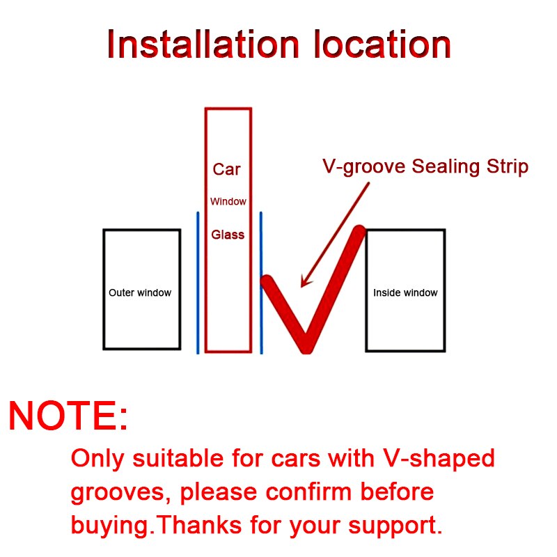 Dải dán đóng kín khe cửa sổ xe hơi SEAMETAL bằng cao su chống ồn cách nhiệt chống chịu thời tiết tiện lợi