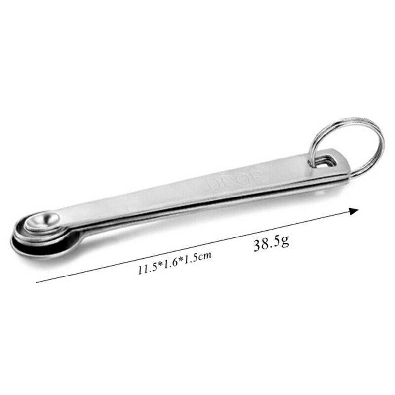 Bộ Muỗng Đo Lường Mini Bằng Inox Tiện Dụng Cho Nhà Bếp