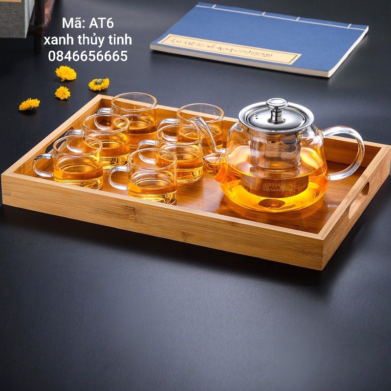 Ấm thuỷ tinh lõi inox 650ml - AT6