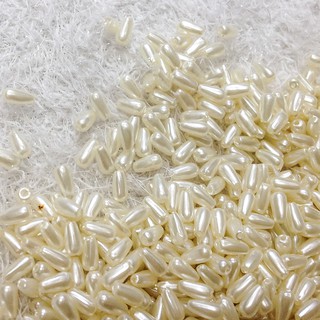 100 đến 200 hạt cườm trai lúa nhựa dài 6mm 8mm giọt nước abs trang trí thủ công làm vòng tay áo