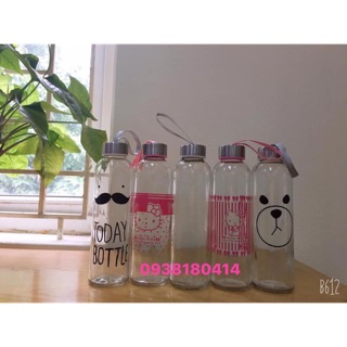Set 5 bình thuỷ tinh 500ml