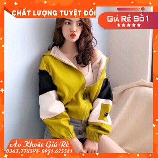 Áo khoác dù tay phối