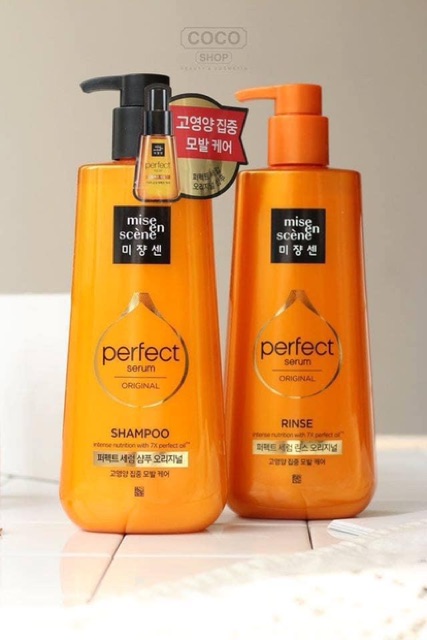 Set dầu gội+ dầu xả Mise En Scene Perfect Hair