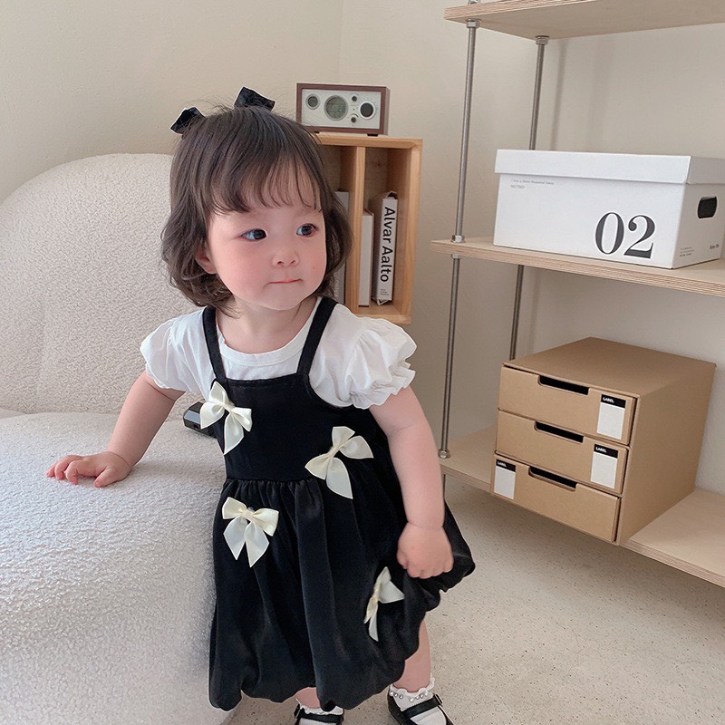 Váy lụa voan cho bé gái_