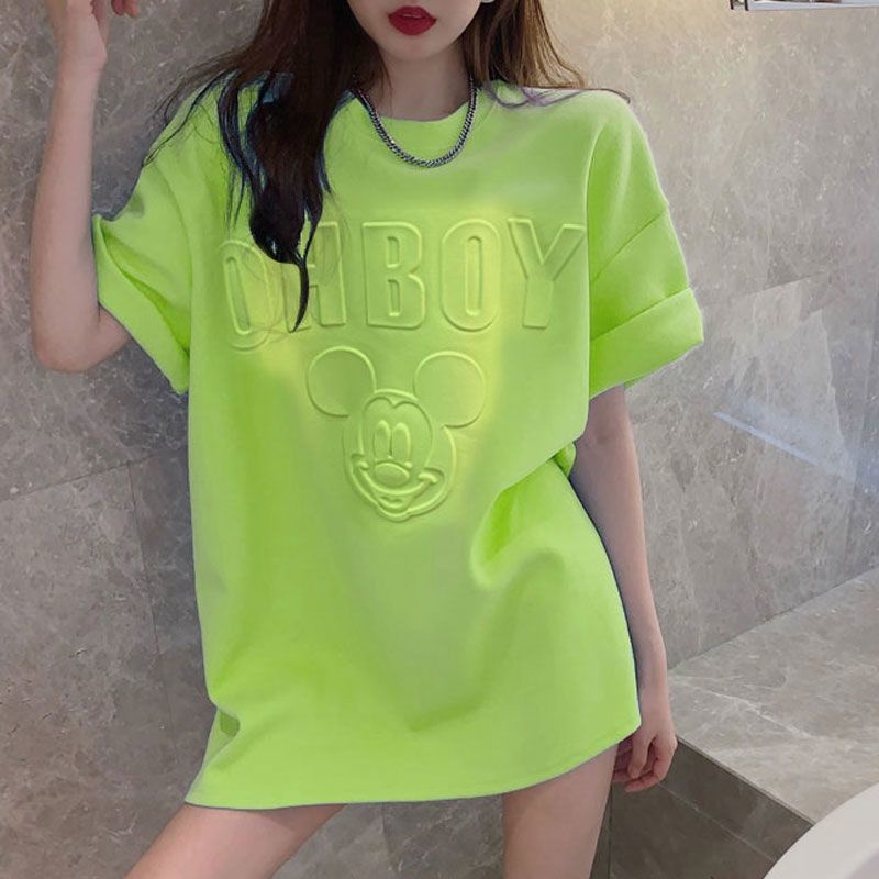 Áo Thun Tay Ngắn Dáng Rộng Thời Trang Mùa Hè Dễ Phối Đồ Phong Cách Mới