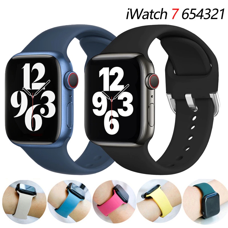 Dây Đeo Đồng Hồ 44mm 40mm 38mm 42mm 41mm 45mm IWatch Series 6 5 3 SE 7