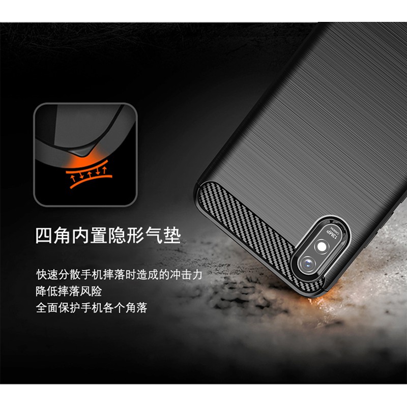 Ốp lưng Soft XiaoMi Mi 6 Pro 6X A1 A2 5X Max Mix 2s 3 8 Lite 9 SE Vỏ bọc bằng sợi carbon Carbon
