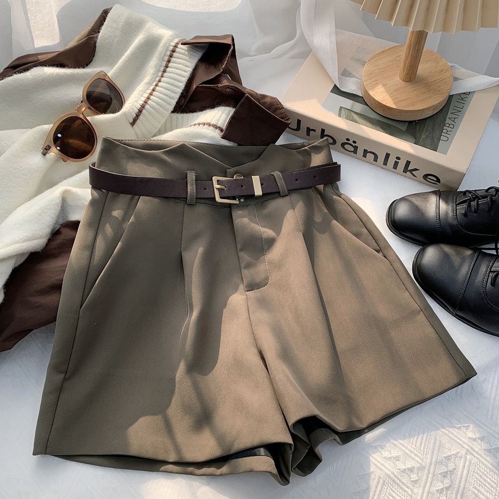 Quần đùi nữ, Quần sooc nữ túi chéo chất liệu vải tuyết mưa bigsize 40 - 75kg