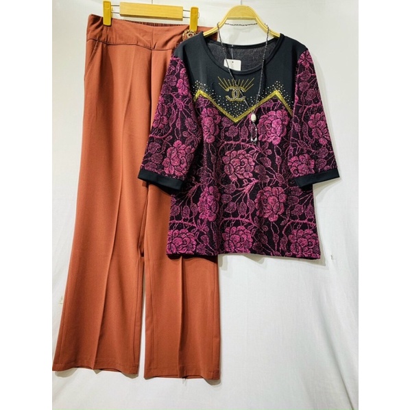 ÁO THUN TRUNG NIÊN PHỐI KIM SA CAO CẤP