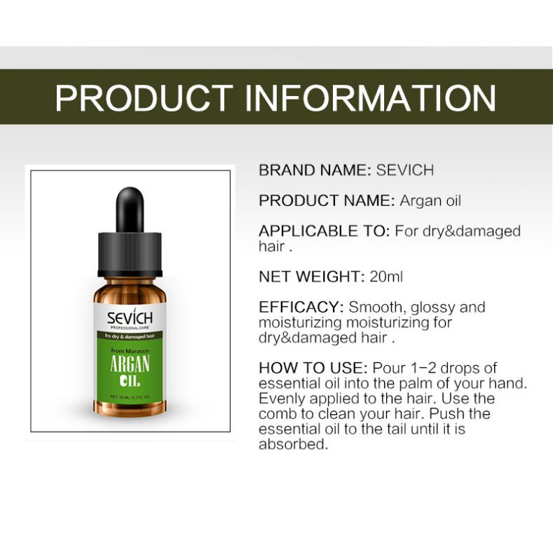 Tinh Dầu Dưỡng Tóc Argan Oil Sevich | BigBuy360 - bigbuy360.vn