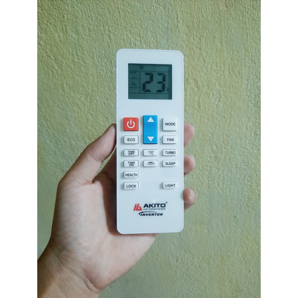 🌟 CHÍNH HÃNG /  HƠI XƯỚC VỎ 🌟 Remote Điều khiển điều hòa Akito 1&2 chiều Inverter - theo máy Tặng kèm Pin + GIÁ ĐỠ