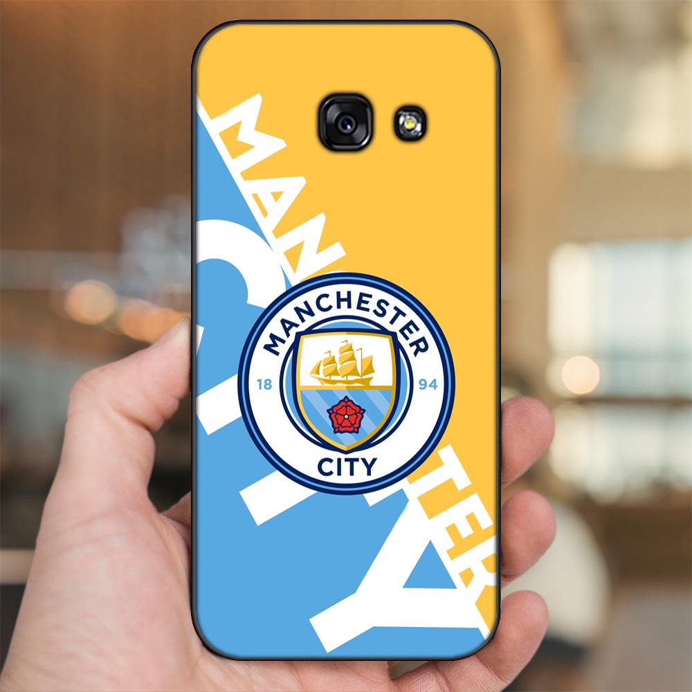 Ốp lưng Samsung A3 2017, A5 2017, A7 2017 viền đen in hình Manchester City MC