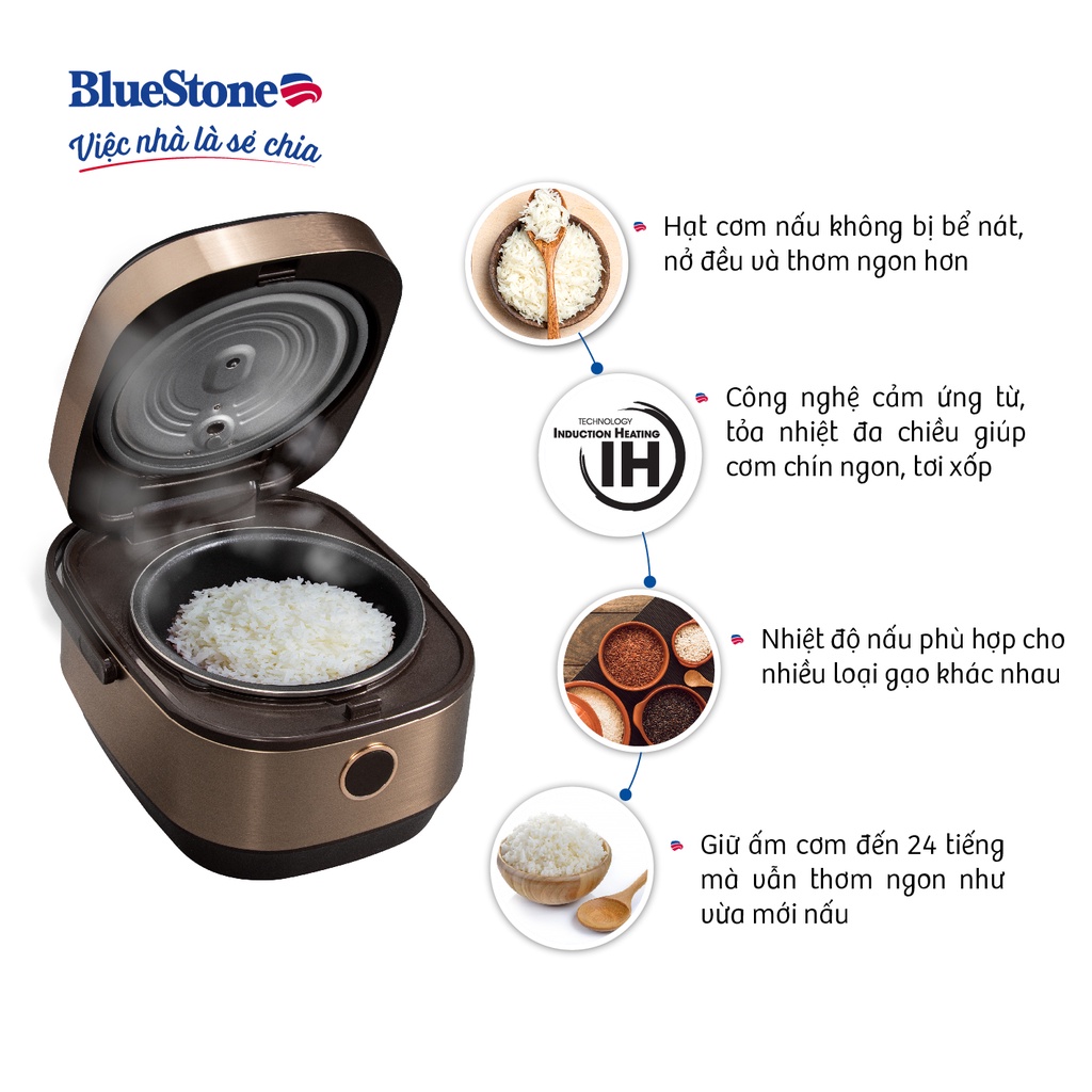 Nồi Cơm Điện Cao Tần 1.5L BlueStone RCB-5988