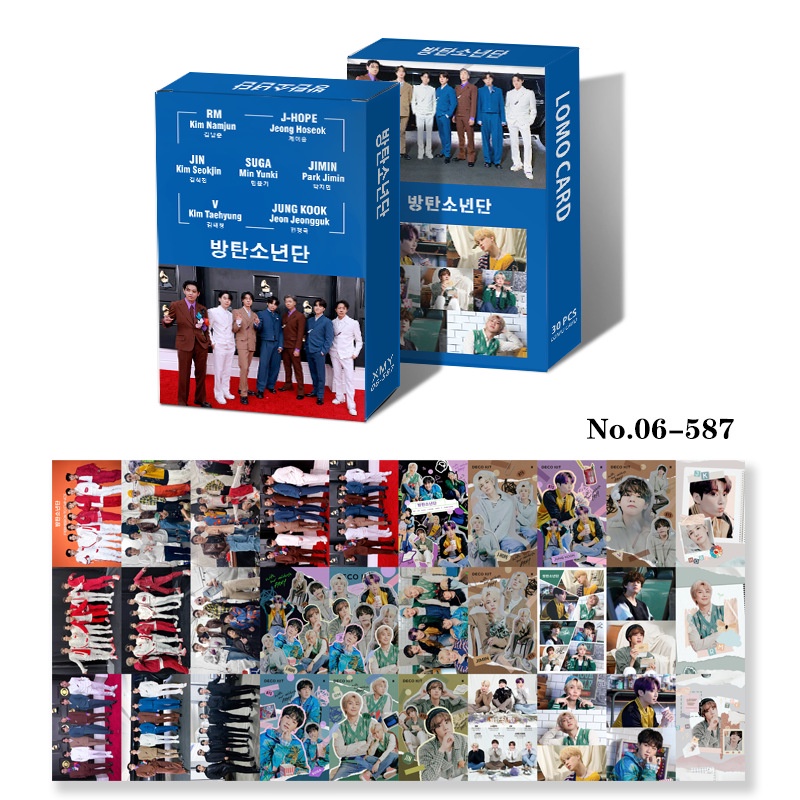 Hộp 30 Thẻ Ảnh LOMO Card Nhóm Nhạc BTS 7 FATES CHAKHO GQ