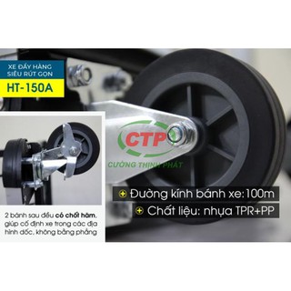 Xe Đẩy Hàng 4 Bánh Siêu Rút Gọn ADVINDEQ HT-150A