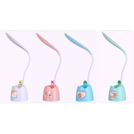 Đèn bàn Led gấu brown thỏ cony vịt sally DBL20 cute kèm ống cắm bút  ( có thể đỡ điện thoại ) hoạt hình dễ thương idol t