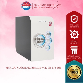 Máy lọc nước ro korihome wpk-606-lt 6 lõi- điện máy sunmy- bảo hành chính hãng