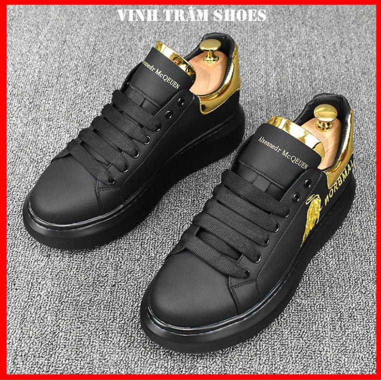 Giày thể thao nam sneaker đế cao 5 cm hai màu trắng đen , hàng sẵn kho 38 -43 [ Hoàn xu ]