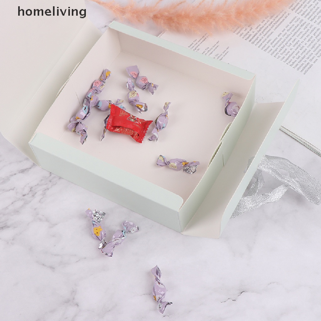 Hộp Giấy Kraft Đựng Kẹo Họa Tiết Đá Hoa Cương Sáng Tạo DIY