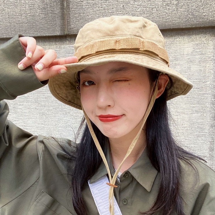 Mũ Tai Bèo Vải Cotton Có Dây Thừng Chống Gió Che Nắng Dễ Phối Đồ Thích Hợp Cho Các Hoạt Động Ngoài Trời