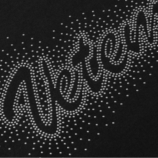 Áo thun ngắn tay Vetements black bling bling oversize T-shirt ss20