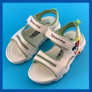 Giày sandal unisex chuột mickey trắng COVAC thời trang hot 2020,dép sandal unisex mickey thời trang cho các bé