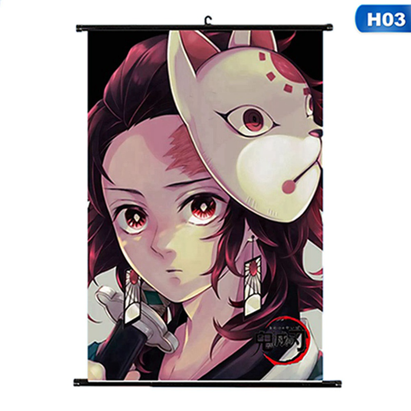 flowersqueen Áp Phích Trang Trí Nội Thất Hình Anime Xinh Xắn
