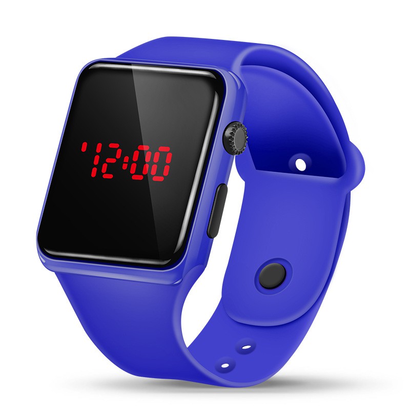 Đồng Hồ Led Điện Tử Kiểu Dáng Smart Watch Mặt Vuông Sành Điệu Cho Nam, Nữ, Học Sinh Thời Trang Thể Thao Cao Cấp 2020
