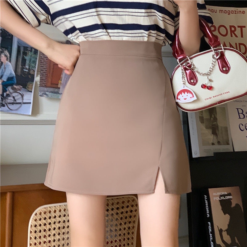 Váy Ôm Eo Cao Xẻ Tà Thời Trang Mùa Hè Mới