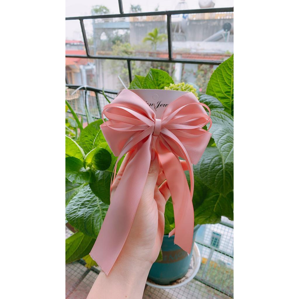 Kẹp Tóc Hình Nơ Dễ Thương Phong Cách Hàn Quốc
