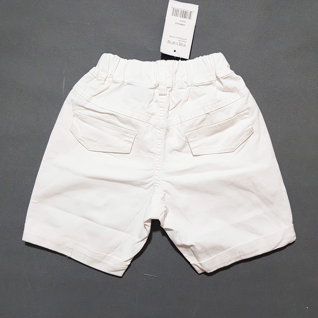 Quần short kaki lật lai bé trai thêu ngựa po.lo