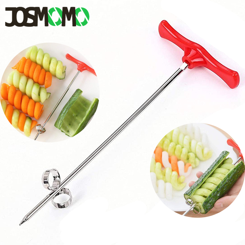 JOSMOMO 1pc Máy cắt xoắn ốc khoai tây Hướng dẫn sử dụng Con lăn Máy cắt khoai tây chiên Làm bằng máy nghiền xoắn Máy nghiền nhỏ Nhà bếp Tiện ích Dụng cụ nấu ăn Máy thái rau củ