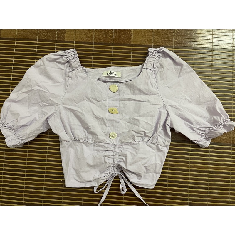 áo tím croptop size s,m