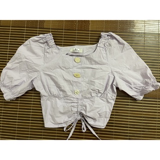 Áo tím croptop size s,m