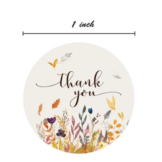 Tem Nhãn Dán Sticker, Miếng Dán Decal Thank You 500 miếng/1 cuộn