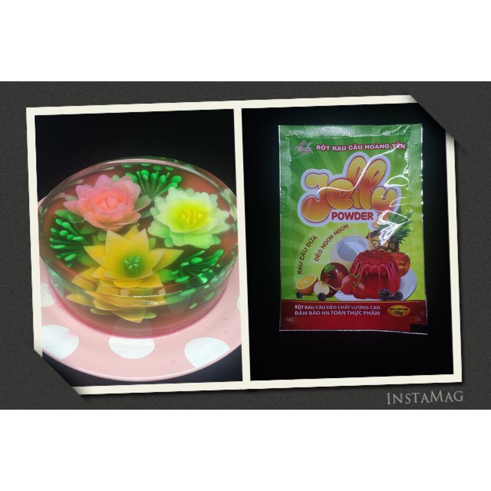Thạch rau câu jelly Hoàng Yến- GÓI 10gr