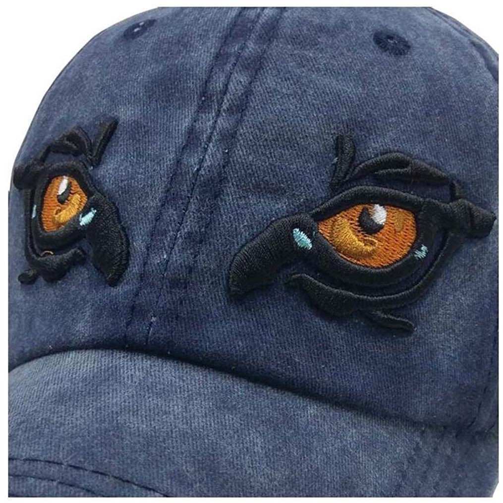 Vintage Embroidered 3D Eagle Eyes Baseball Cap Cotton Outdoor Sport Trucker Sun Hat