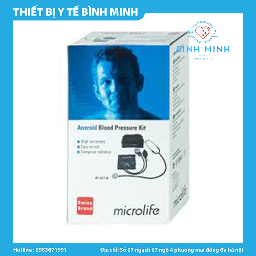 ( TBYT BÌNH MINH ) Dụng cụ đo huyết áp cơ Microlife BP AG1-20