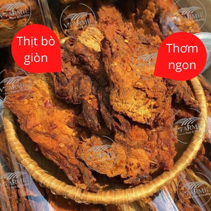 Khô bò giòn Hồng Ngự đặc biệt hũ 250g thơm ngon