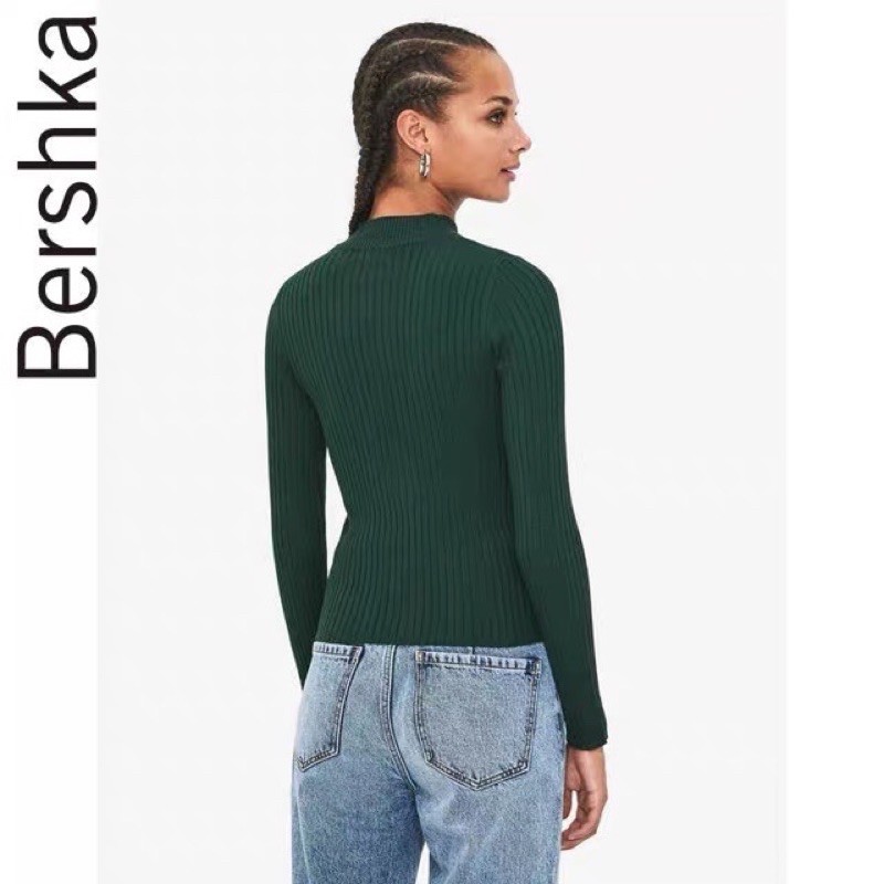 (Sẵn) Áo len tăm Bershka auth canh sale, 2 mầu