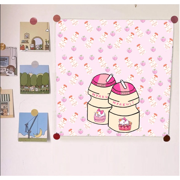 Tranh vải treo tường avocado TVTT3 quả bơ trà sữa yakult hoa cúc GD bò sữa 45x45cm