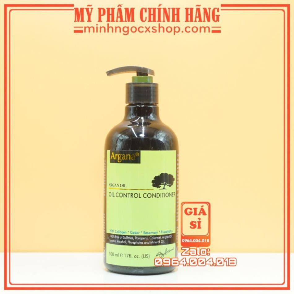 ✅[ Argana ] Dầu Gội Dầu Xả Argana Kiểm Soát Dầu 500ML Chính Hãng Mẫu 2019