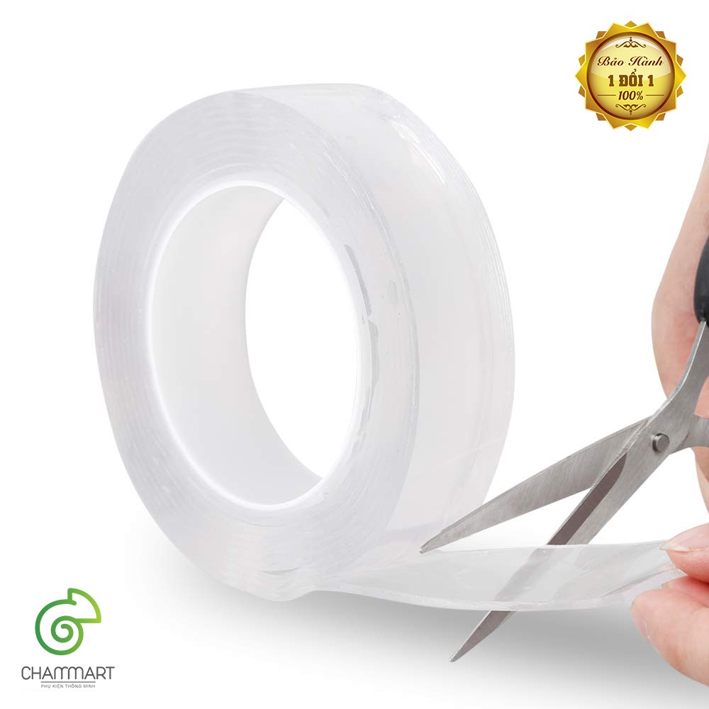 Băng keo 2 mặt ma thuật trong suốt siêu dính chất liệu Pu Gel băng keo đa năng Lvy Grip Tape Chammart