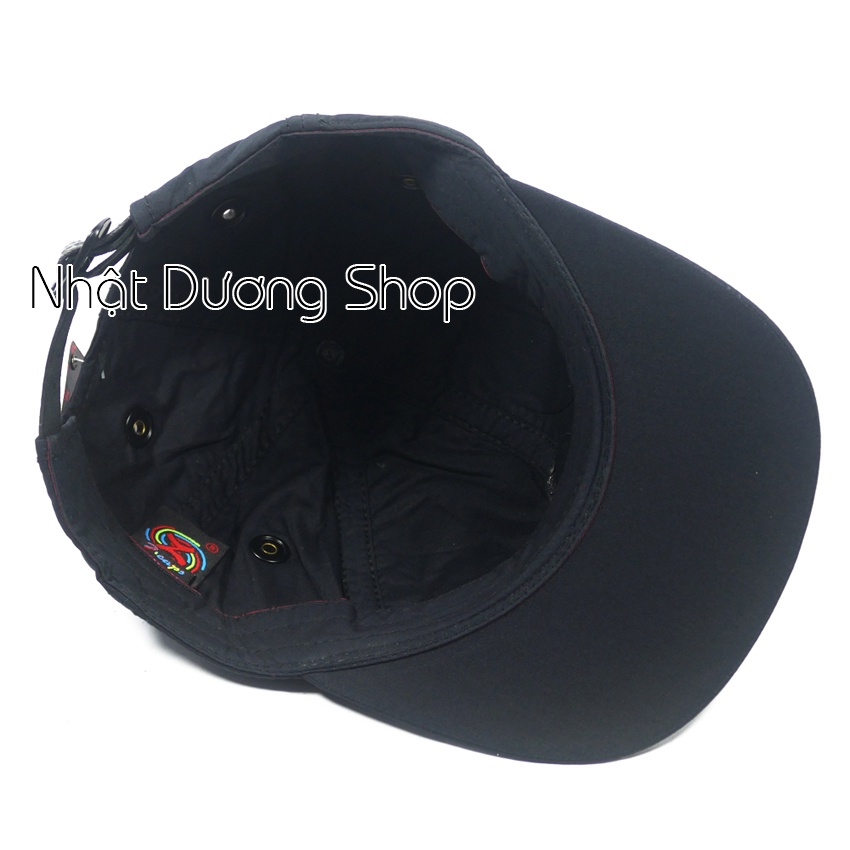 [ Hình thật ]Nón kết cao cấp  - Chất liệu vải kaki kết hợp với mặt da tròn họa tiết &amp; chữ Z cùng với sò kiểu nổi bật