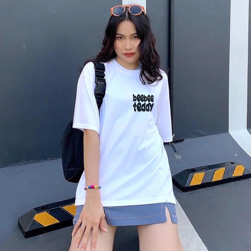 Áo thun in hình BEEBEE  TEDDY LONGTIME NO SEE-TLTNS002 (đen-trắng) 100% COTTON | BigBuy360 - bigbuy360.vn