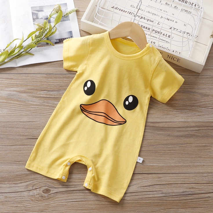 Thời trang cotton baby romers phim hoạt hình in quần áo trẻ em