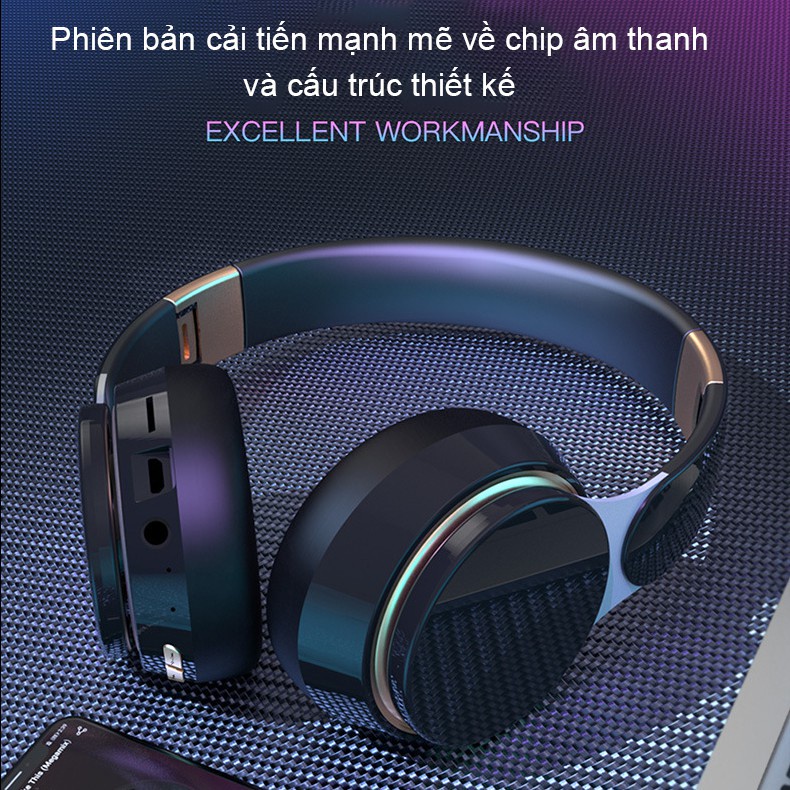 Headphone Bluetooth Tai Nghe Chụp Tai Không Dây Có Míc XBass 2022,  Có Bass Mạnh Mẽ - Chính Hãng Bảo Hành 12 Tháng